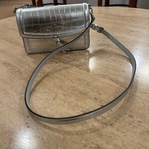 Kate Spade Silver Crossbody Bag